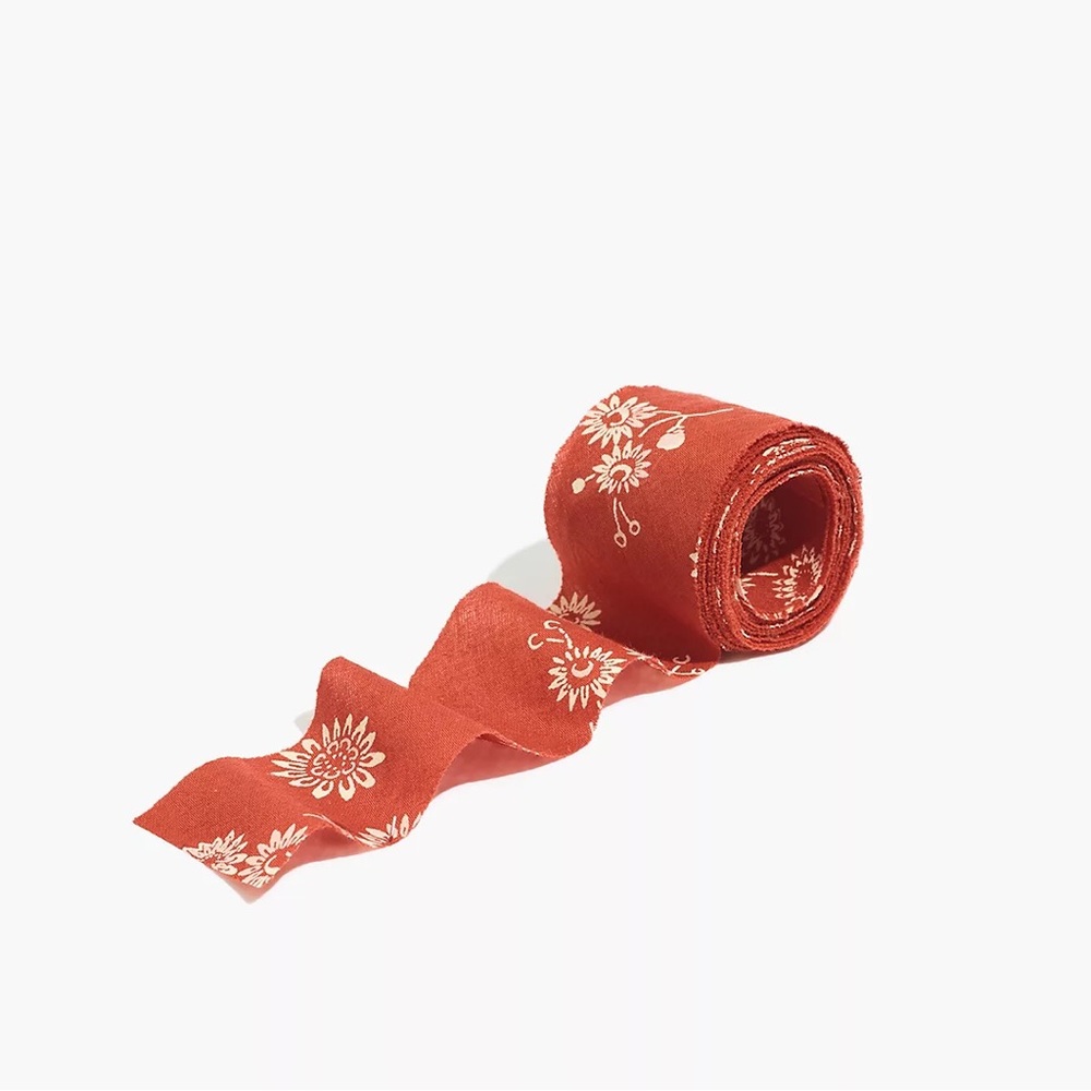 Madewell Upcycled Cotton Ribbon Etruscan clay
